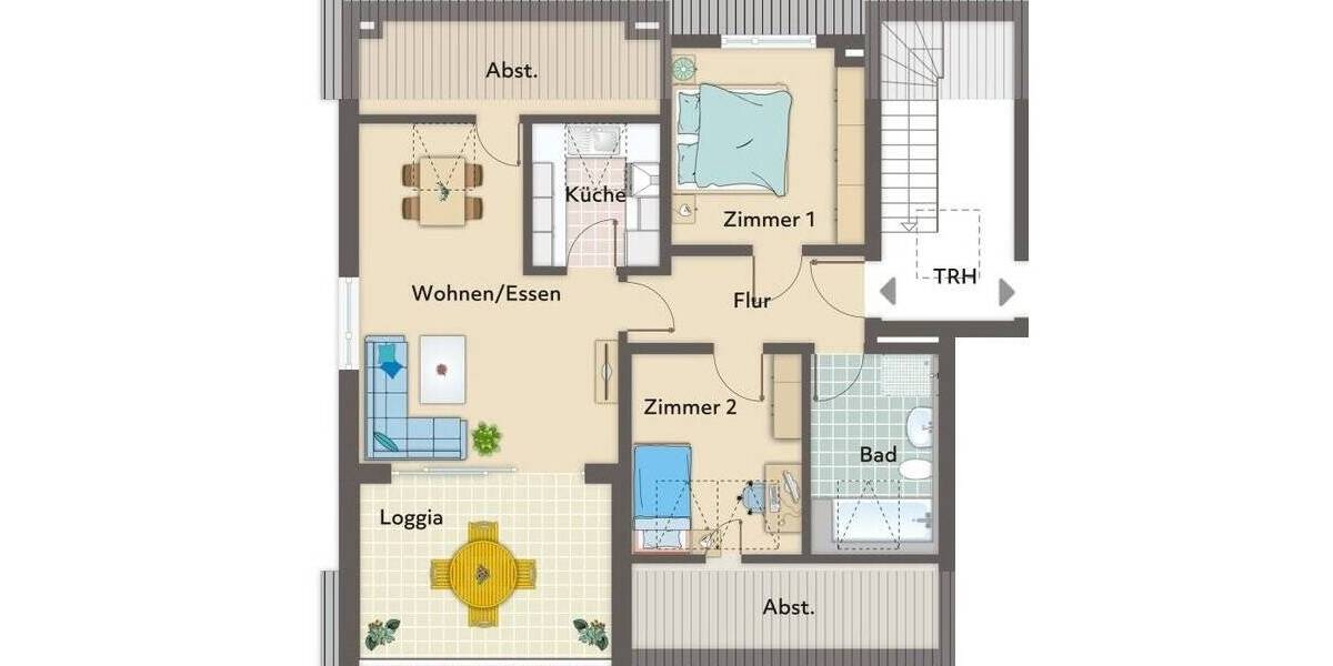 Etagenwohnung Marbach - 3 Zimmer, 72 m&sup2;, 534.000&euro; | Angebot:25664990