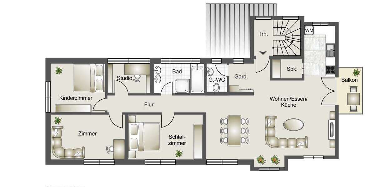 Etagenwohnung Pfedelbach / Untersteinbach Untersteinbach - 5 Zimmer, 113 m&sup2;, 329.000&euro; | Angebot:23759155