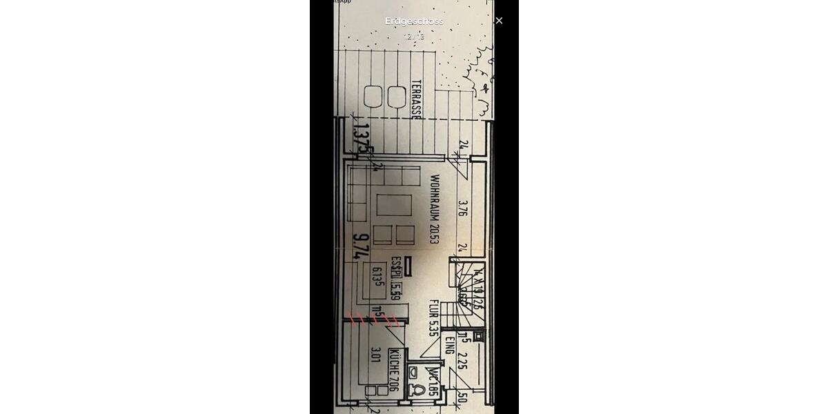 Reihenhaus Großbottwar - 4.5 Zimmer, 100 m&sup2;, 1.550&euro; | Angebot:24841453