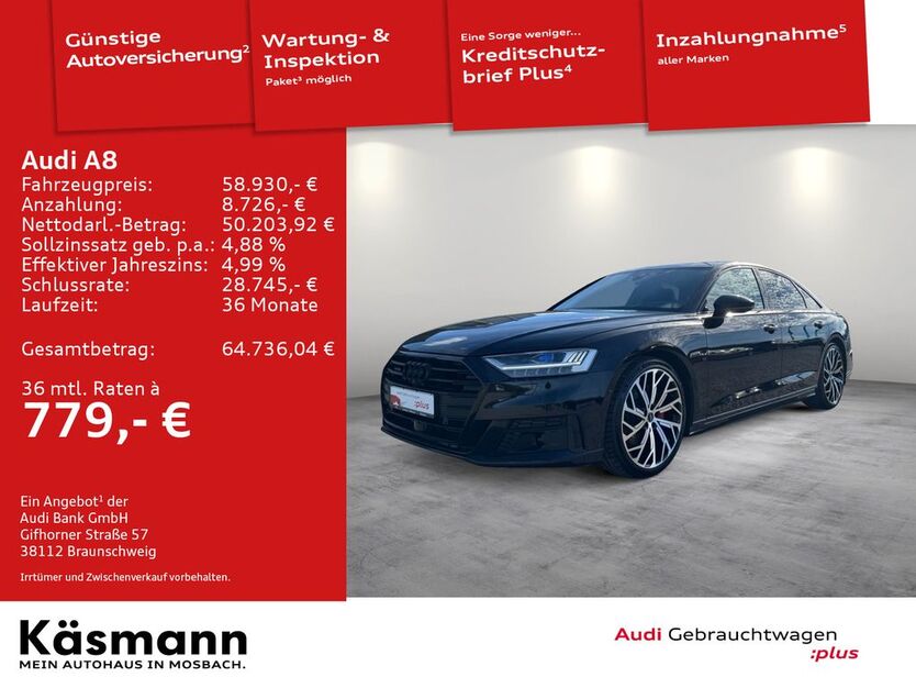 Audi A8 101.467 km 58.930 € Mosbach 74821