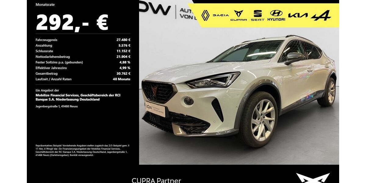 Cupra Formentor 15.500 km 26.680 &euro; Heilbronn 74076