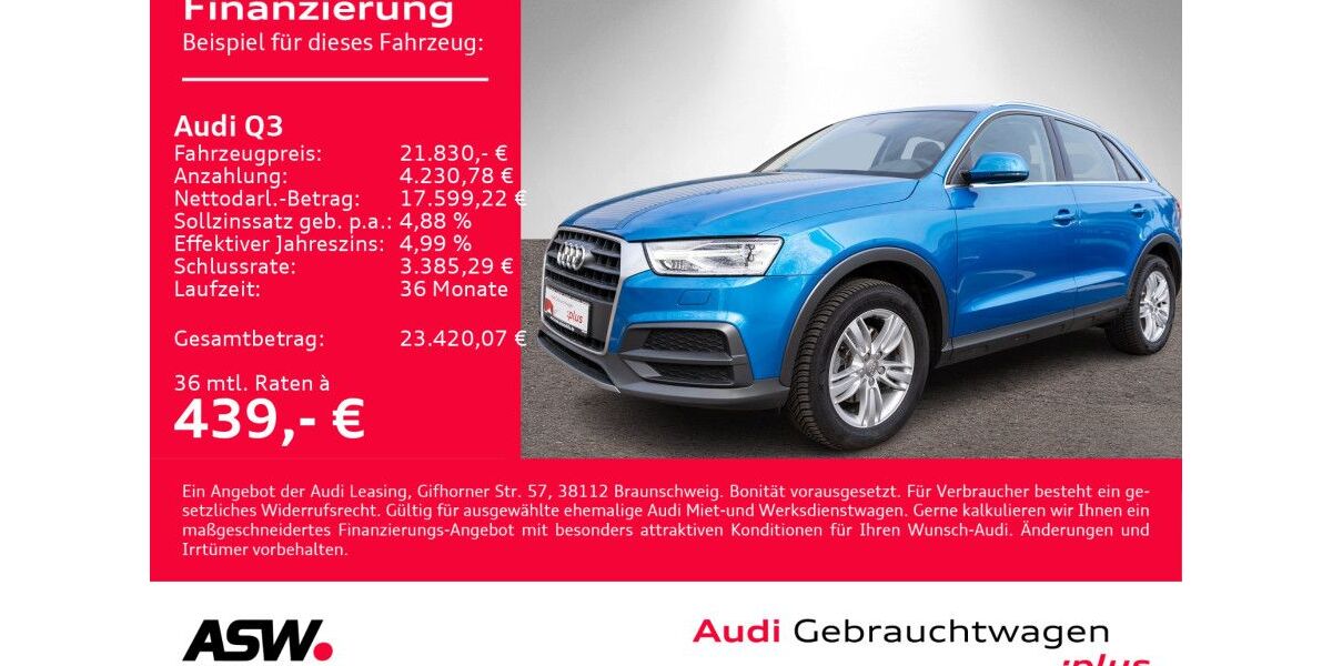 Audi Q3 59.300 km 20.330 &euro; Heilbronn 74074