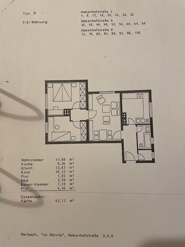 3 Zimmer Whg. Privat in Hörnle