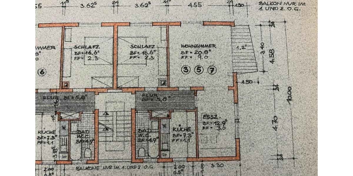 3-Zi-Wohnung mit 4. Zimmer im DG, 2 Balkone & Garage 3 zimmer