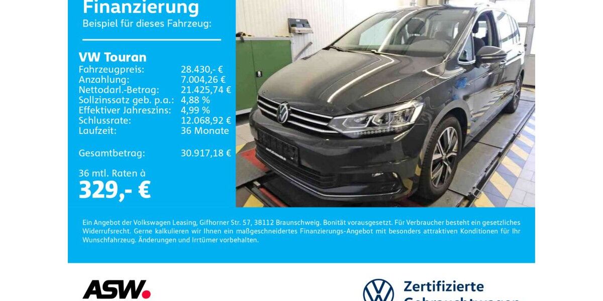 VW Touran 91.600 km 28.430 &euro; Neckarsulm 74172