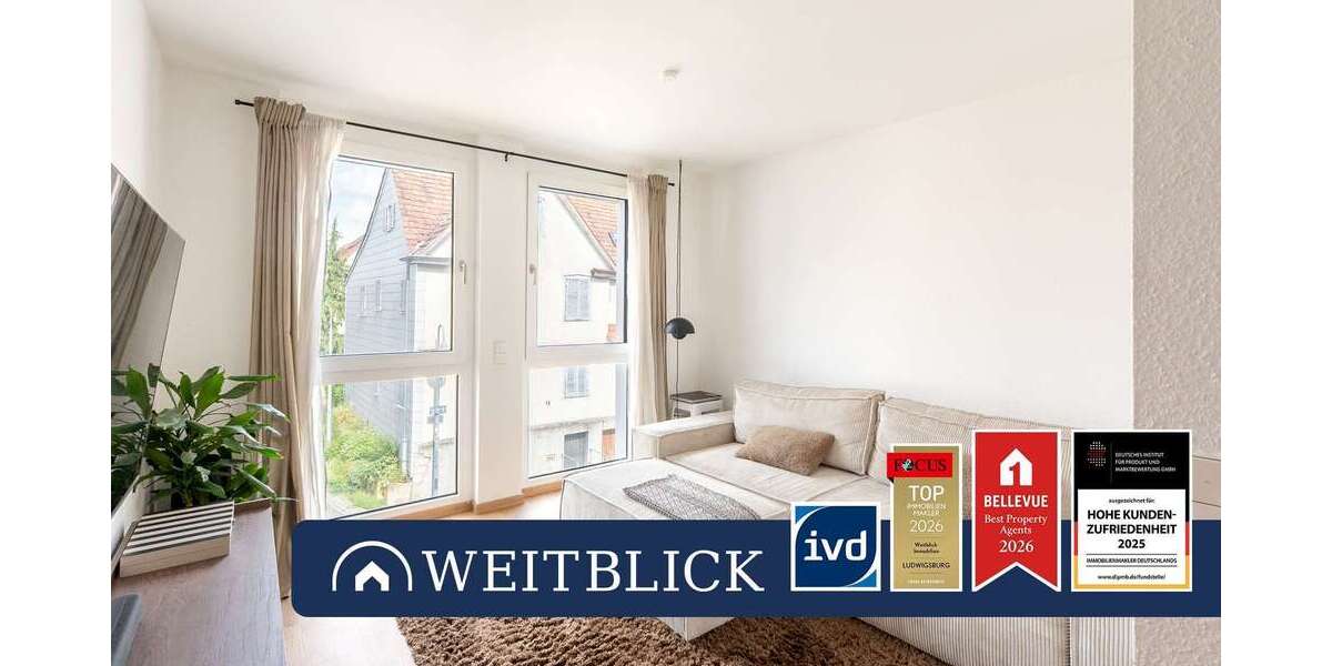 Etagenwohnung Ludwigsburg Oßweil - 2.5 Zimmer, 42 m&sup2;, 690&euro; | Angebot:26926339