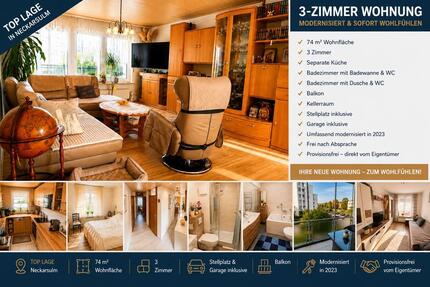 Wohnung Neckarsulm - 3 Zimmer, 74 m&sup2;, 330.000&euro; | Angebot:27163753