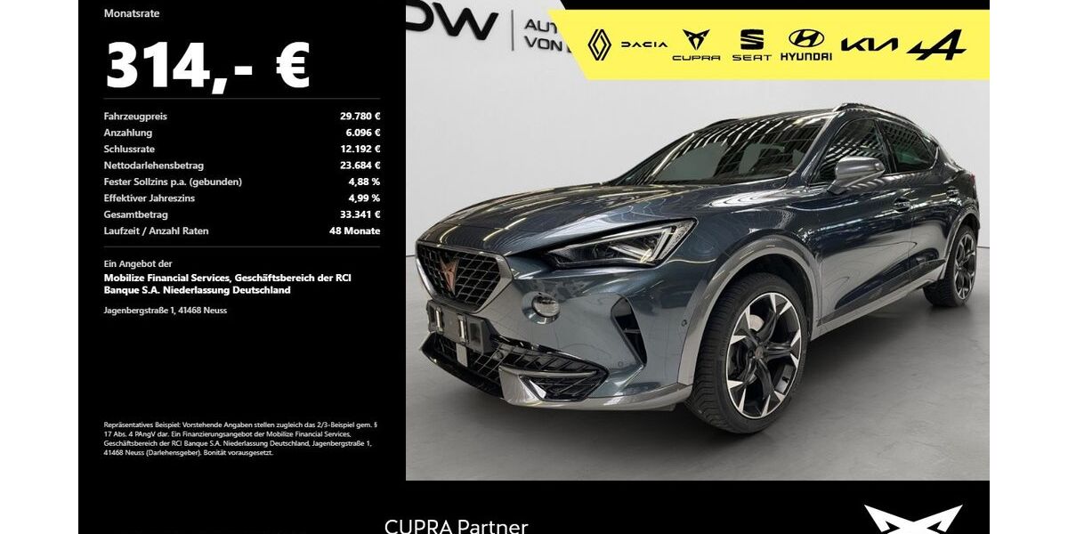 Cupra Formentor 46.700 km 28.480 &euro; Heilbronn 74076