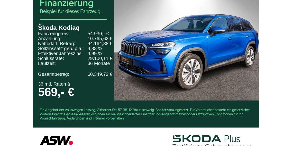 Skoda Kodiaq 9.990 km 54.930 &euro; Heilbronn 74076
