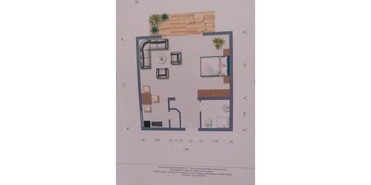 Erdgeschoßwohnung Bad Rappenau - 1 Zimmer, 52 m&sup2;, 160.000&euro; | Angebot:24840724