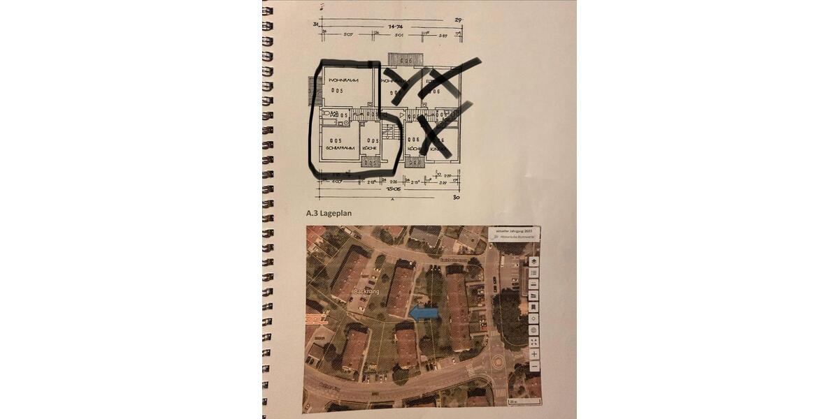 Etagenwohnung Backnang - 2 Zimmer, 53 m&sup2;, 200.000&euro; | Angebot:26823845