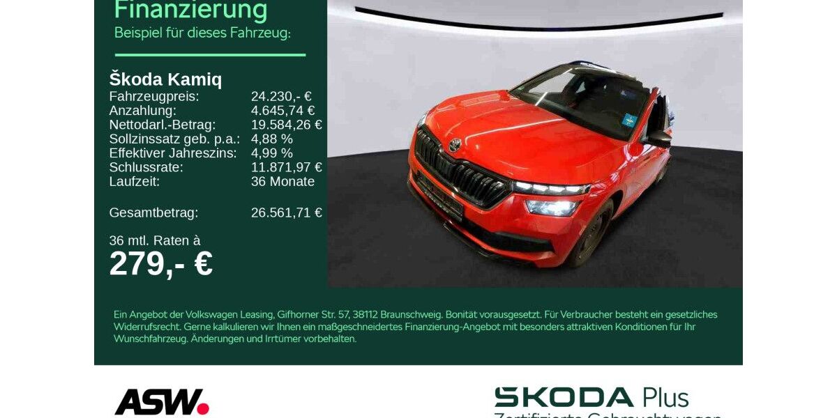 Skoda Kamiq 44.990 km 24.230 &euro; Heilbronn 74076