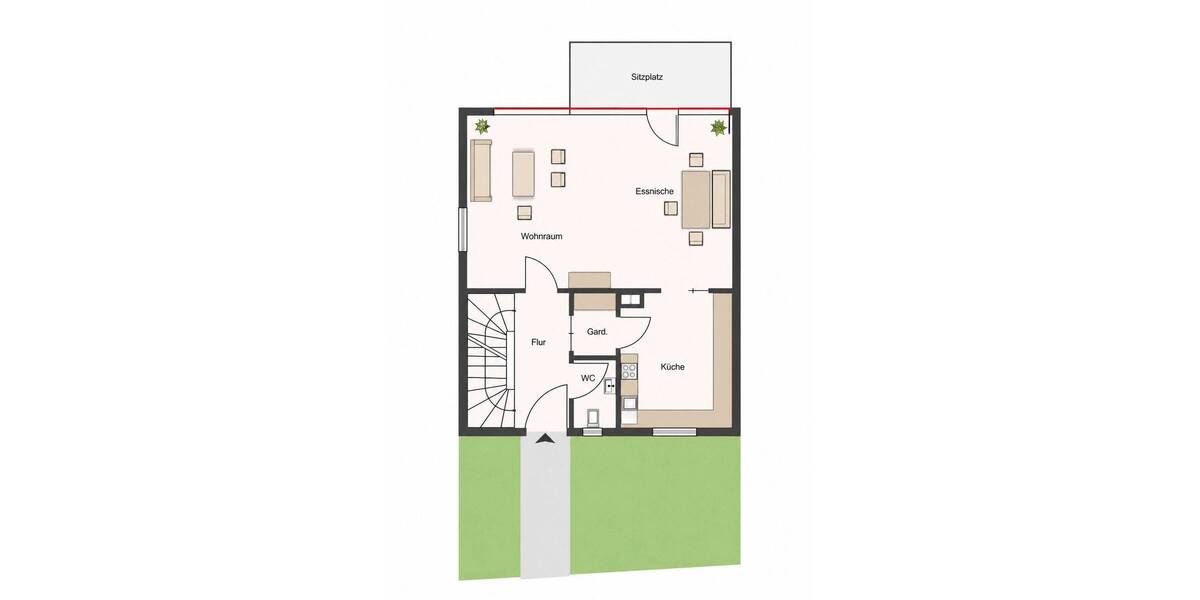 Reihenendhaus Marbach am Neckar / Hörnle Hörnle - 4 Zimmer, 90 m&sup2;, 429.000&euro; | Angebot:26489054