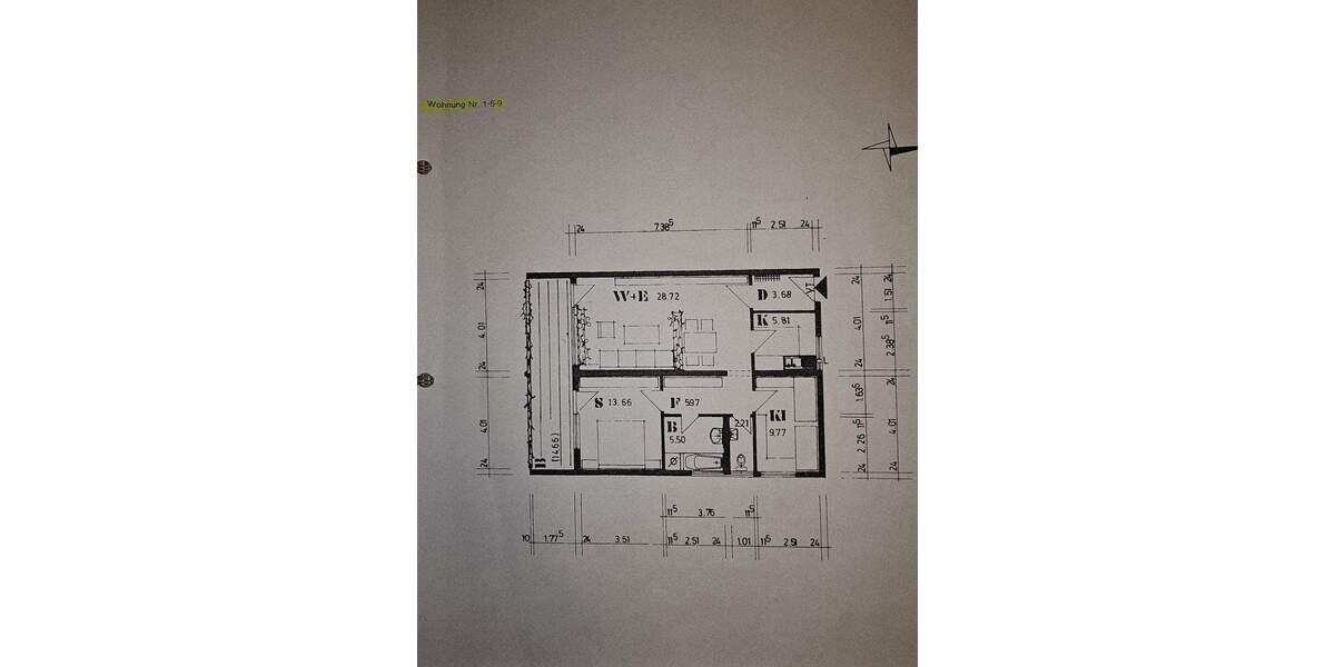 Etagenwohnung Heilbronn Biberach - 3 Zimmer, 82 m&sup2;, 269.000&euro; | Angebot:24242501