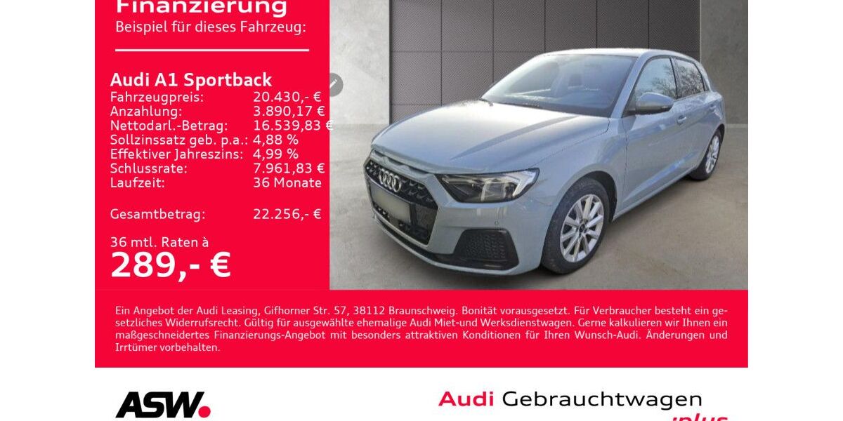 Audi A1 77.400 km 19.630 &euro; Heilbronn 74074