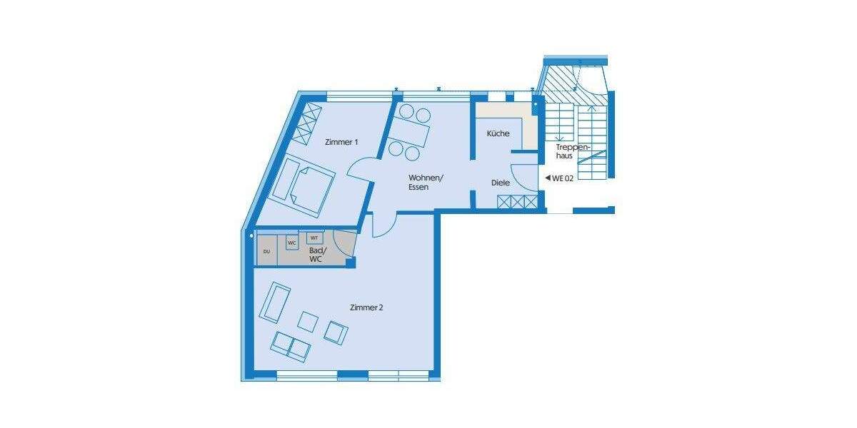 Etagenwohnung Bietigheim-Bissingen Bissingen - 3 Zimmer, 69 m&sup2;, 379.000&euro; | Angebot:25704056