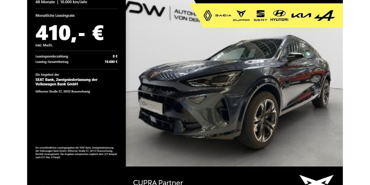 Cupra Formentor 20.000 km 31.980 &euro; Heilbronn 74076