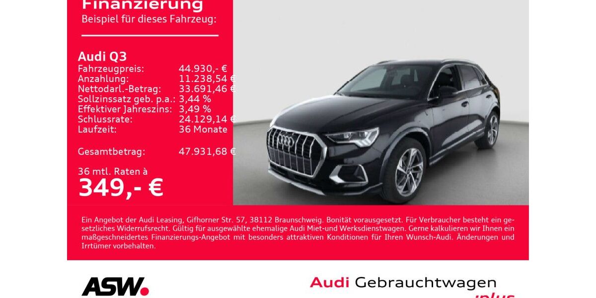 Audi Q3 3.700 km 44.930 € Heilbronn 74074