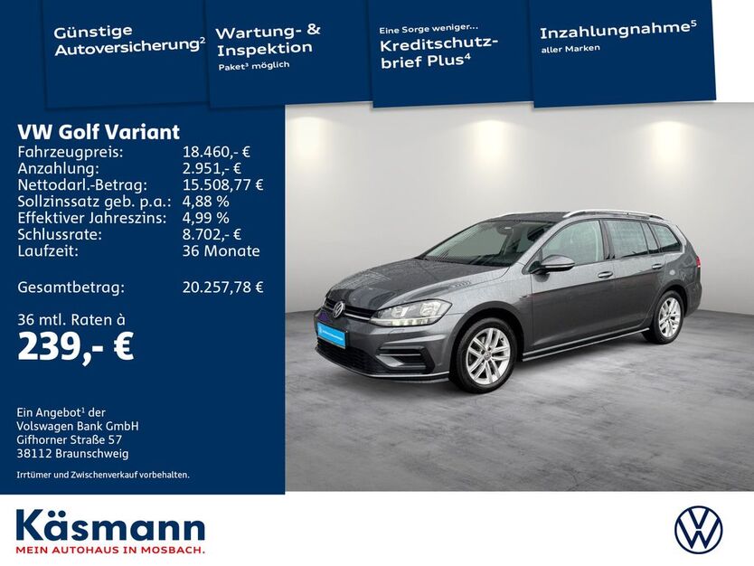 VW Golf 95.772 km 17.980 € Mosbach 74821