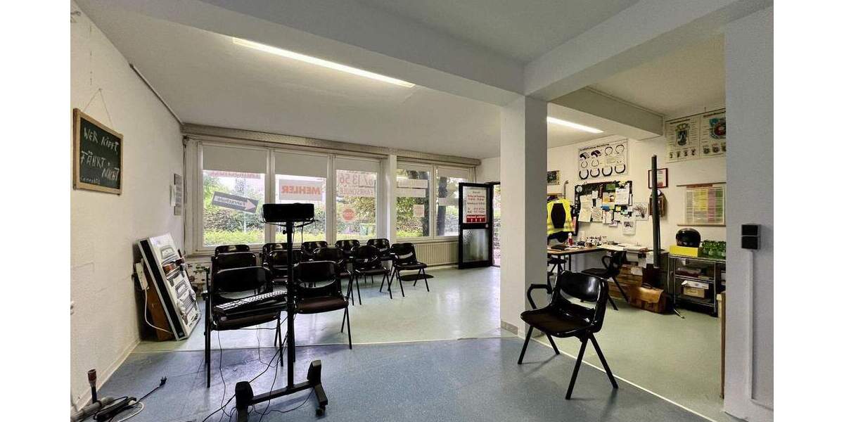 Gewerbeeinheit mit vielseitiger Nutzungsmöglichkeit - vermietete Teilfläche und großzügige Lagerflächen 4 zimmer