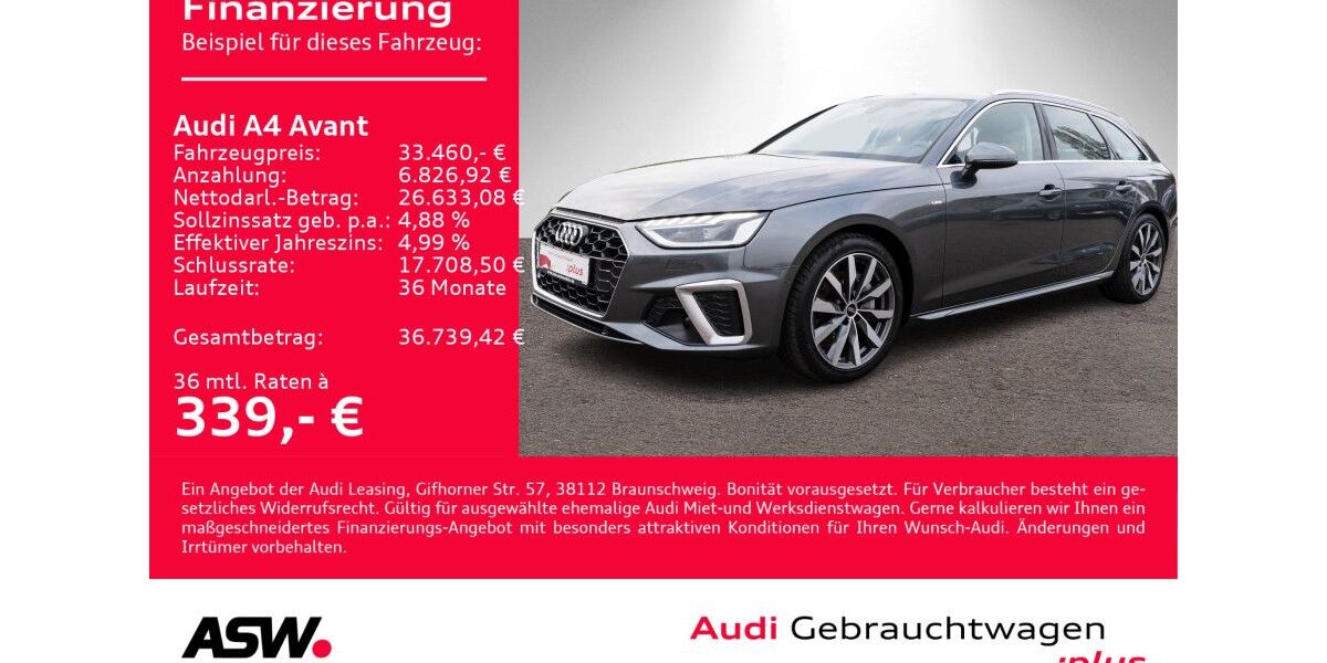 Audi A4 40.900 km 32.360 &euro; Heilbronn 74074