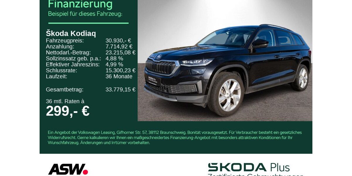 Skoda Kodiaq 102.200 km 30.930 &euro; Bad Rappenau 74906