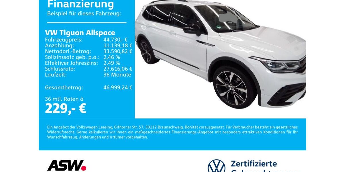 VW Tiguan Allspace 41.000 km 44.730 € Neckarsulm 74172