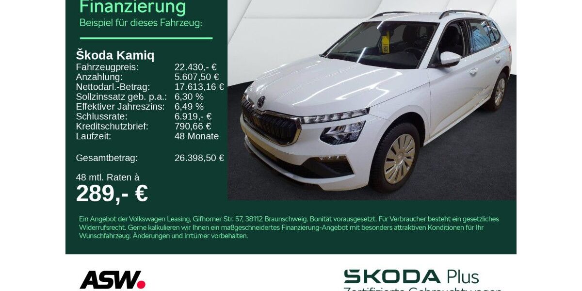 Skoda Kamiq 19.400 km 22.430 &euro; Bad Rappenau 74906