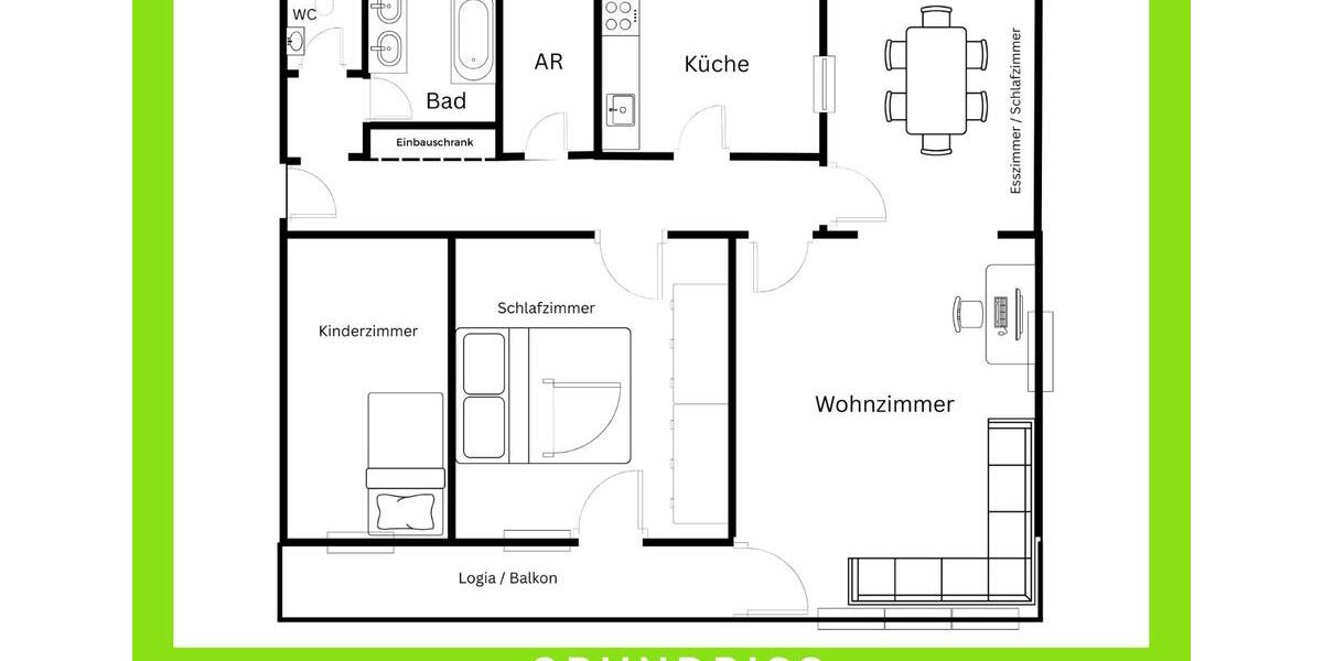 Etagenwohnung Sinsheim - 4 Zimmer, 105 m&sup2;, 235.000&euro; | Angebot:26602869