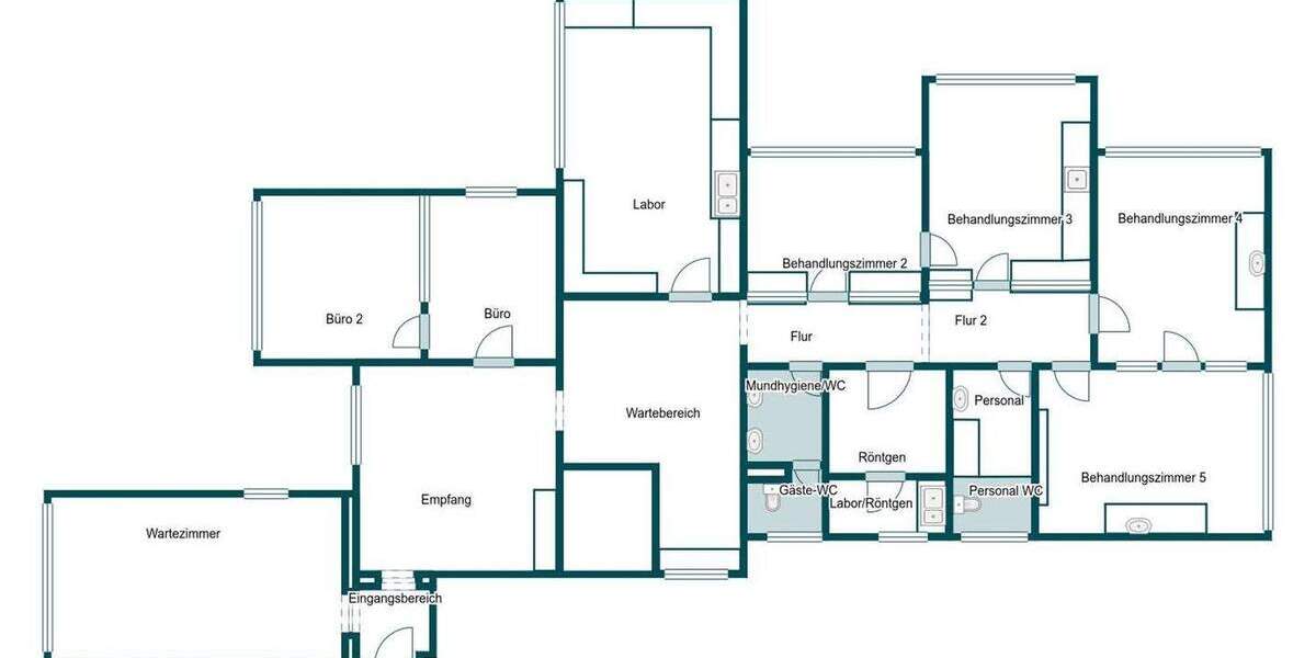 Perfekt für Zahnärzte: Praxis oder Wohnen - flexibel nutzbare EG-Fläche in Bietigheim zimmer