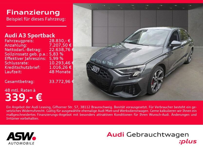 Audi A3 22.990 km 28.830 € Heilbronn 74074