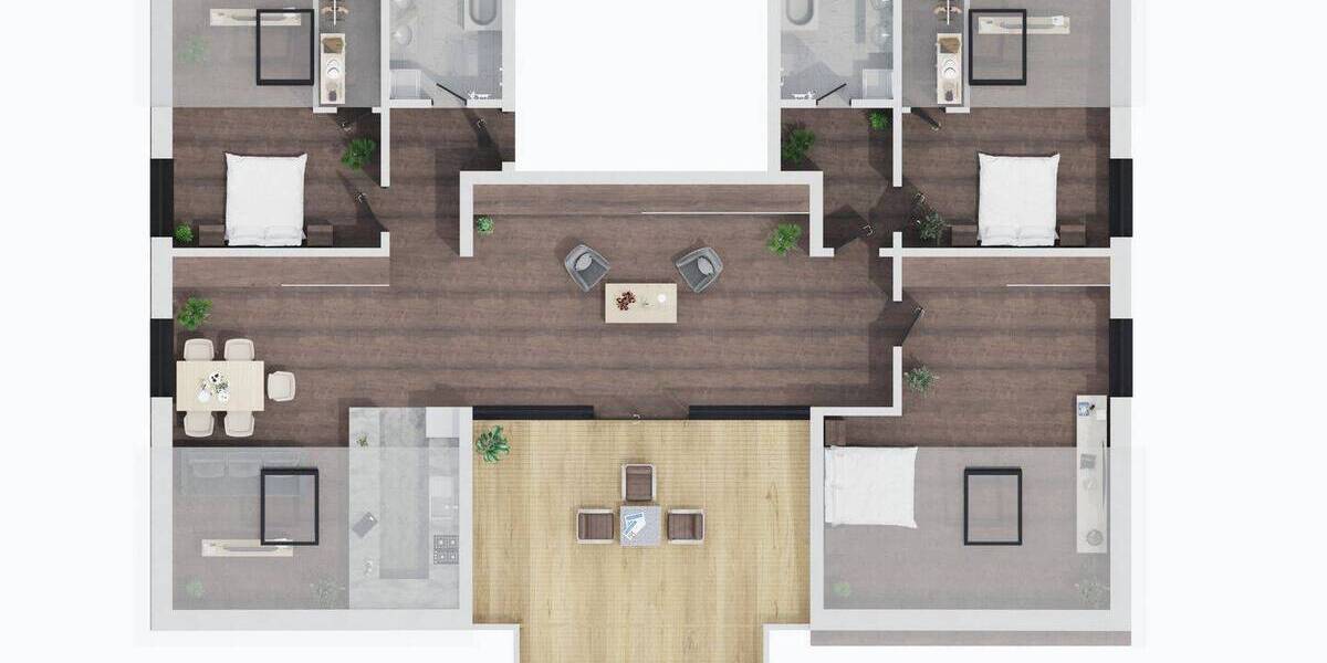 Etagenwohnung Freiberg am Neckar Beihingen - 5 Zimmer, 150 m&sup2;, 831.800&euro; | Angebot:22110242