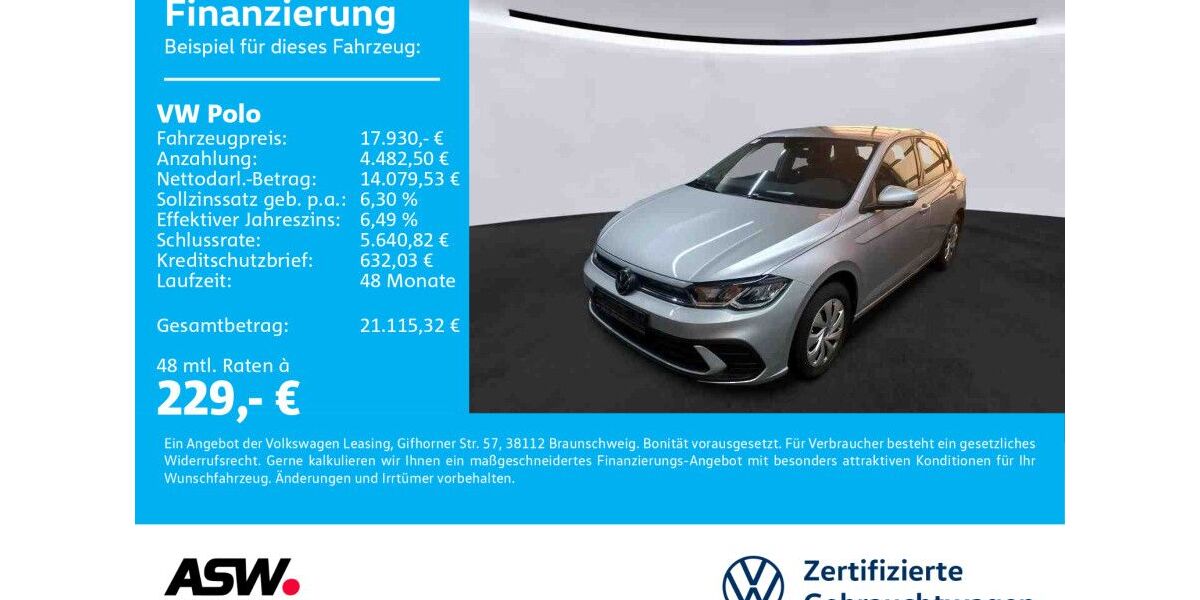 VW Polo 25.400 km 17.930 &euro; Bad Rappenau 74906