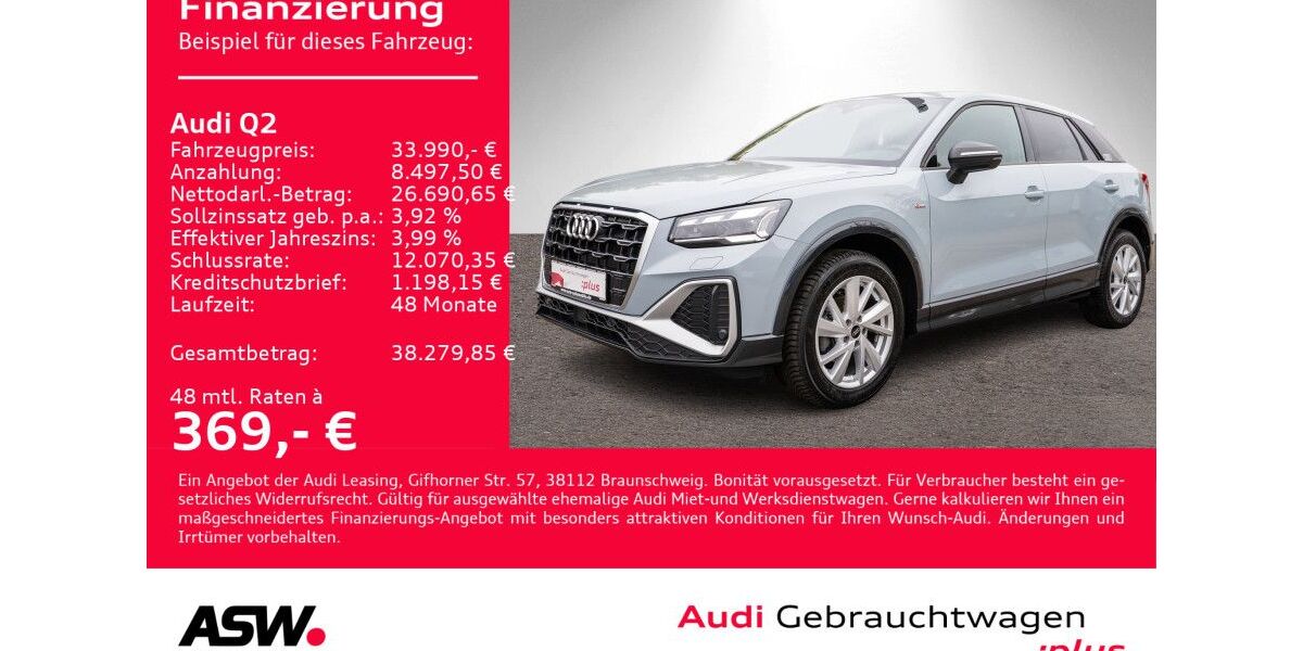 Audi Q2 24.900 km 33.990 &euro; Heilbronn 74074