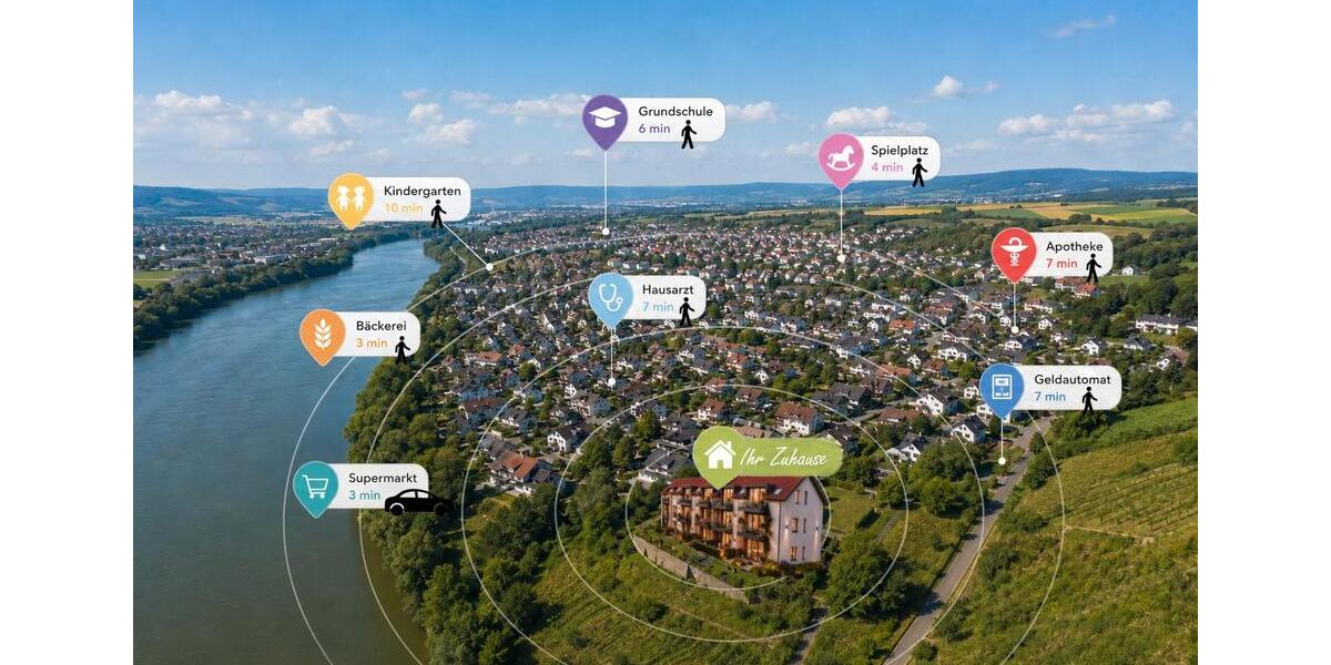 Etagenwohnung Untereisesheim - 2 Zimmer, 52 m&sup2;, 307.000&euro; | Angebot:26629851