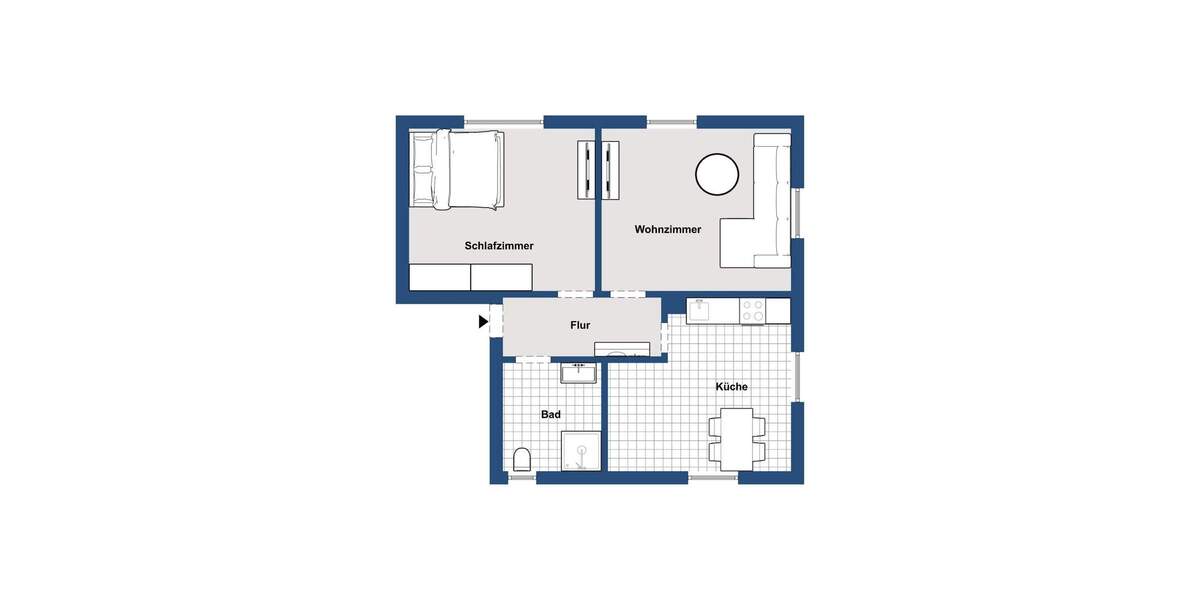 Etagenwohnung Besigheim - 2 Zimmer, 60 m&sup2;, 189.000&euro; | Angebot:25535976