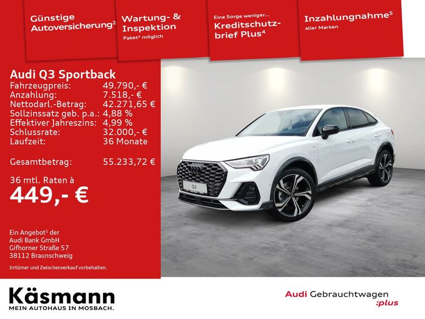 Audi Q3 2.800 km 47.100 € Mosbach 74821
