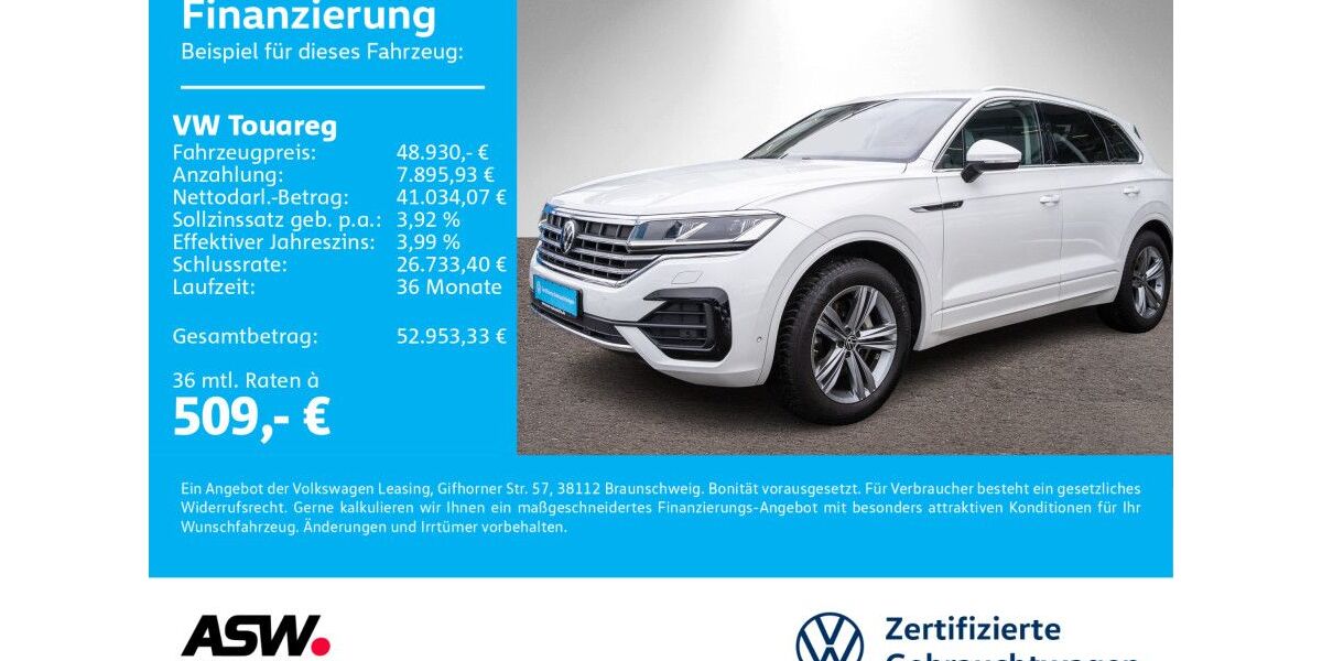 VW Touareg 52.800 km 48.930 &euro; Neckarsulm 74172