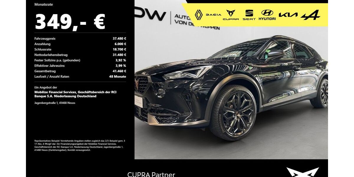 Cupra Formentor 20.100 km 36.580 &euro; Mosbach 74821