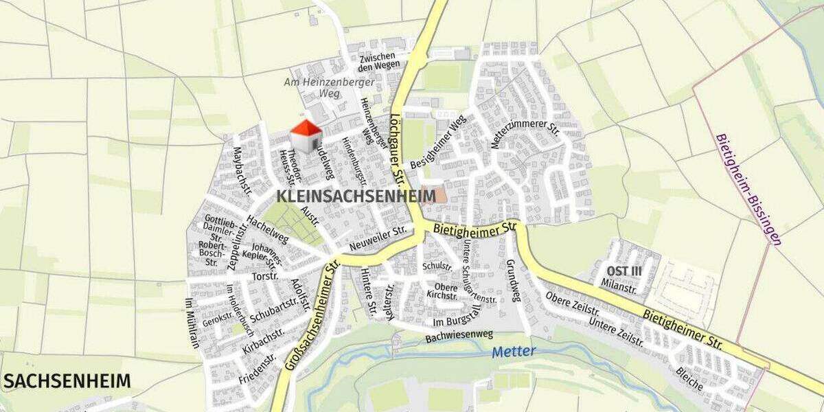 Reihenmittelhaus Sachsenheim / Kleinsachsenheim Kleinsachsenheim - 4 Zimmer, 103 m&sup2;, 395.000&euro; | Angebot:26904091