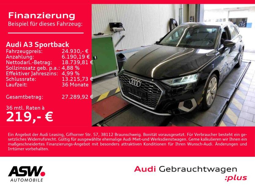 Audi A3 39.400 km 24.930 € Heilbronn 74074