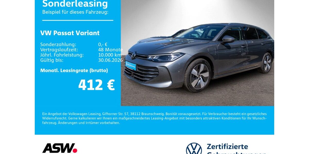 VW Passat 25.400 km 36.830 &euro; Neckarsulm 74172