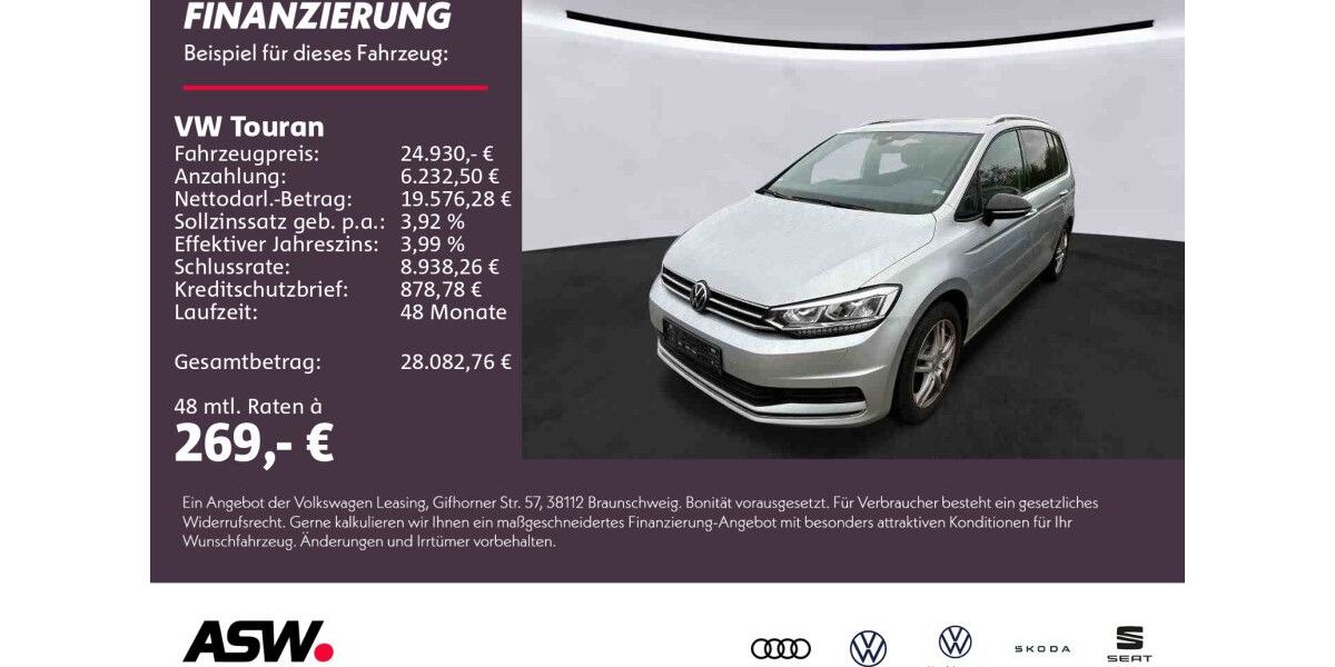 VW Touran 92.100 km 24.930 &euro; Weinsberg 74189