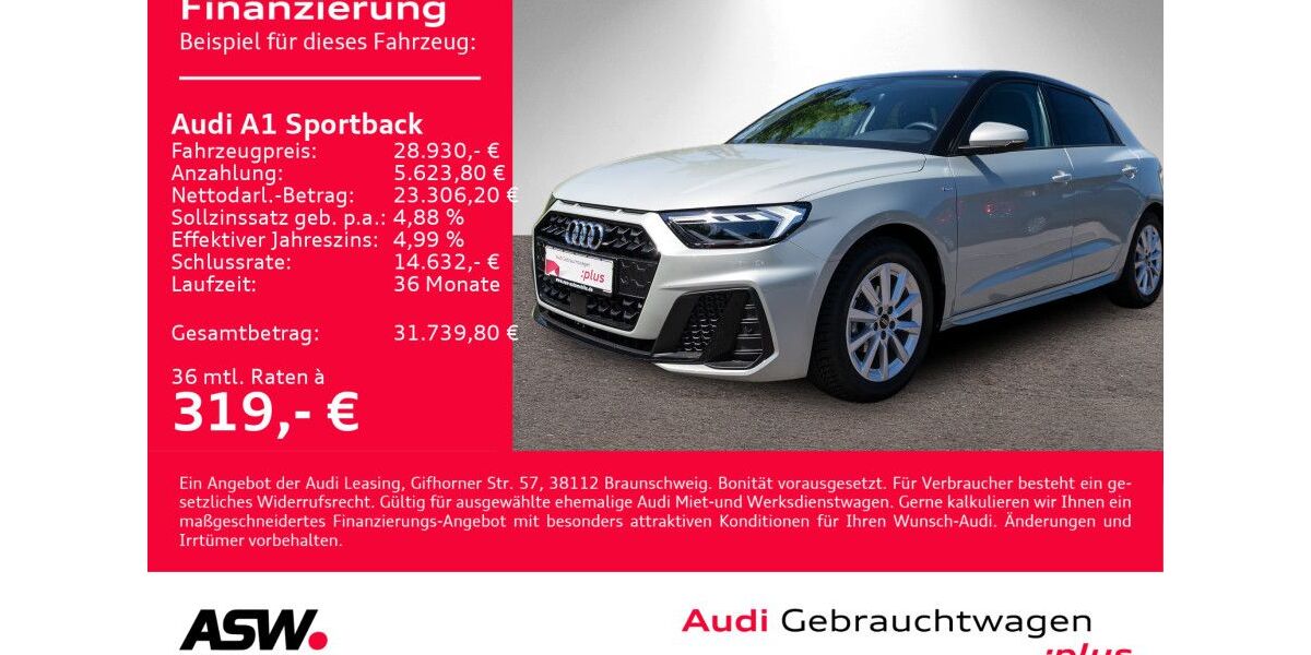 Audi A1 2.400 km 28.930 &euro; Heilbronn 74074