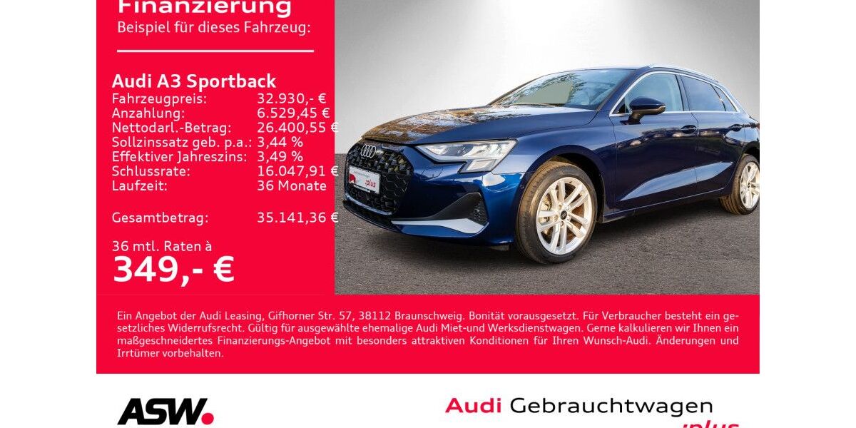 Audi A3 8.900 km 27.490 &euro; Heilbronn 74074