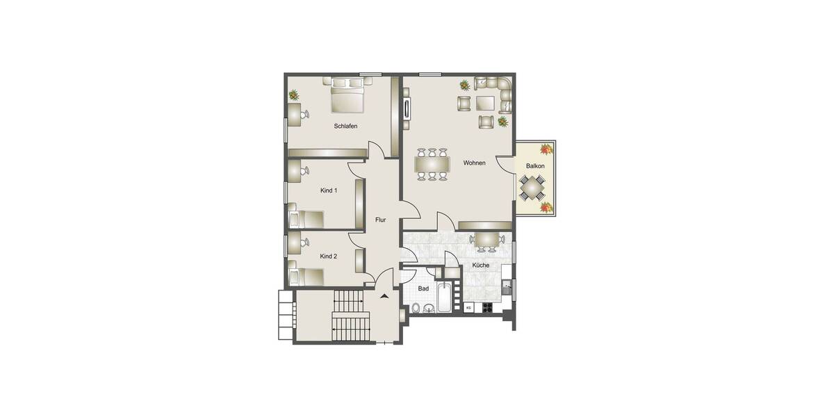 Wunderschöne großzügige 4 Zimmer Wohnung mit Blick ins Grüne 4 zimmer