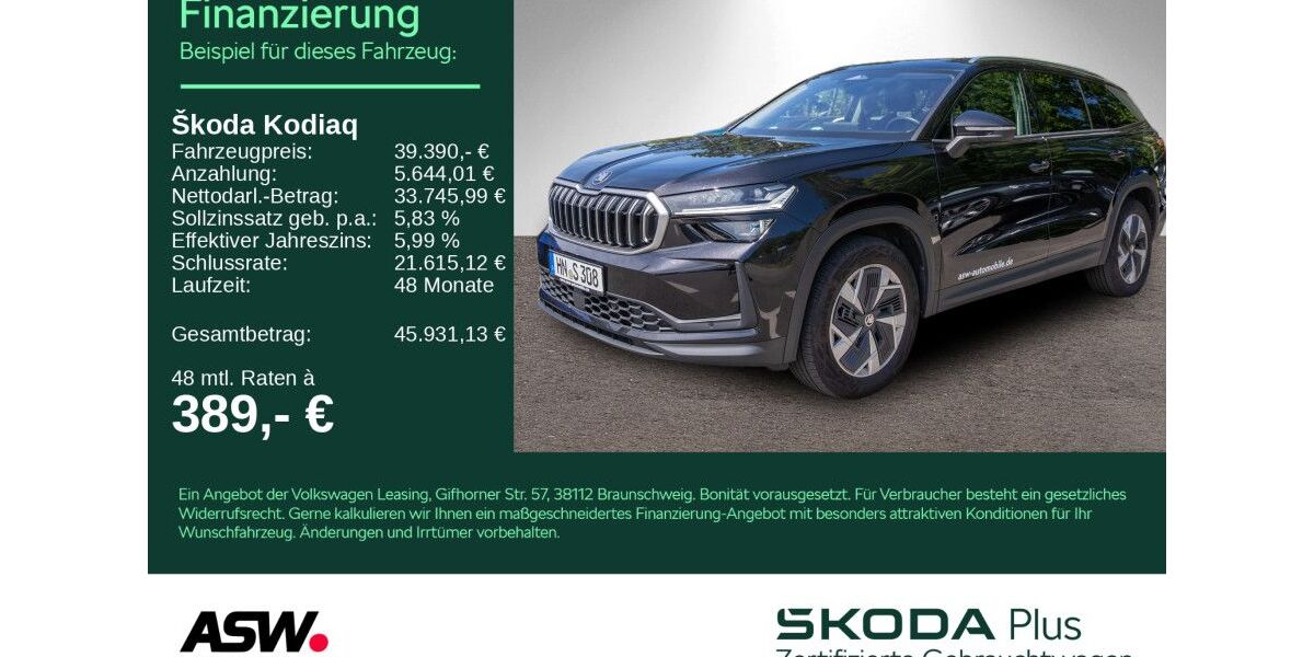Skoda Kodiaq 48.990 km 39.390 &euro; Heilbronn 74076
