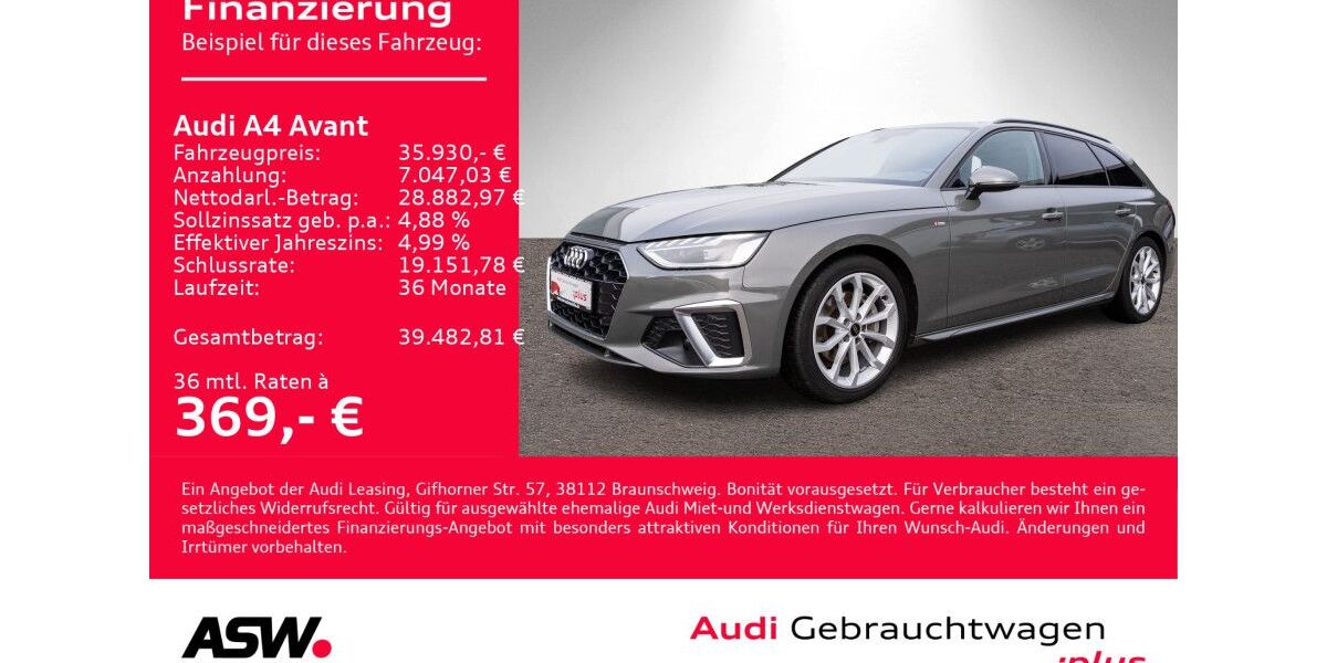 Audi A4 70.200 km 35.930 &euro; Heilbronn 74074