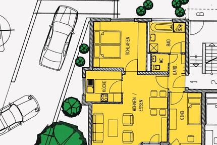 Wohnung Neckarsulm - 3 Zimmer, 69 m&sup2;, 242.000&euro; | Angebot:26145454