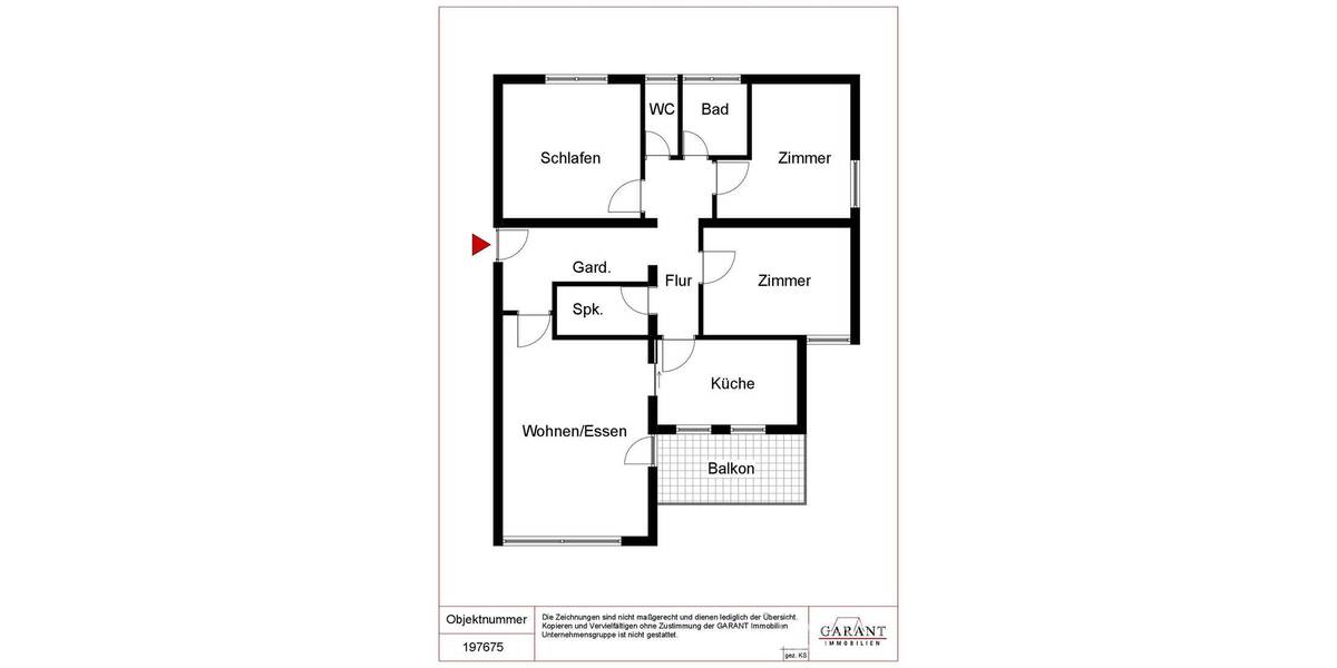 Etagenwohnung Bietigheim-Bissingen Bietigheim - 4 Zimmer, 94 m&sup2;, 300.000&euro; | Angebot:26261619